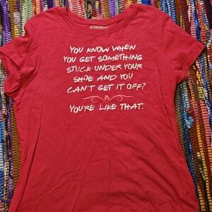 No Boundaries Red Statement Tee